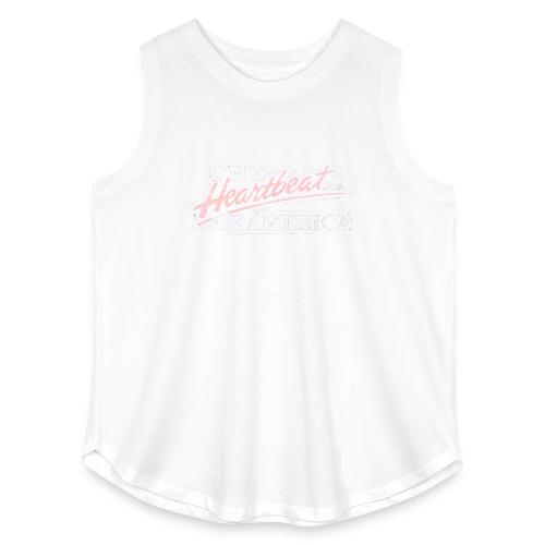 The Heartbeat of America - Women's Curvy Relaxed Tank Top