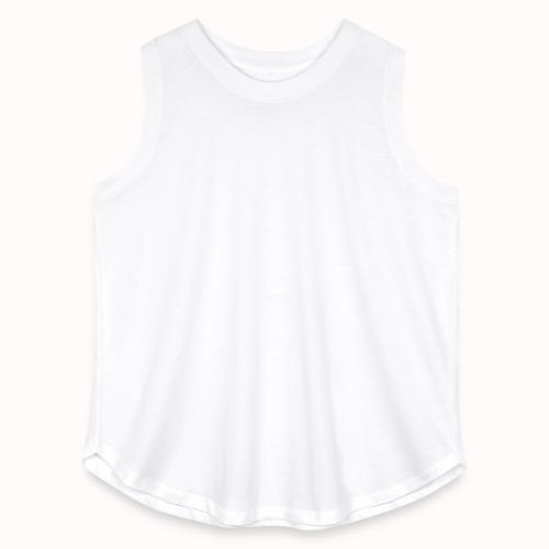 Queen City white - Women's Curvy Relaxed Tank Top