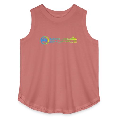 Melbshuffle Gradient Logo - Women's Curvy Relaxed Tank Top