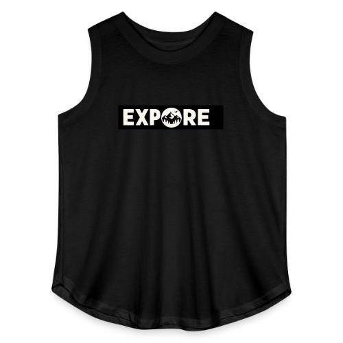 Adventure Oxygen Nature Mountain Forest Typography - Women's Curvy Relaxed Tank Top
