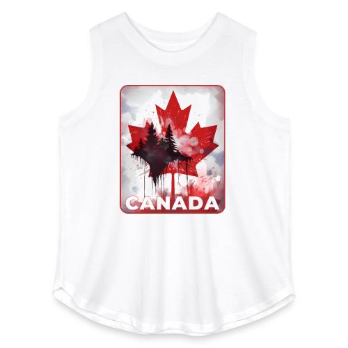 Canada's Maple Leaf Pride - Women's Curvy Relaxed Tank Top