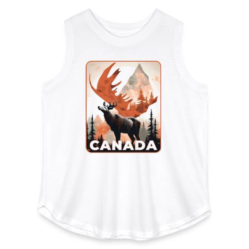 Canada Wild Spirit - Women's Curvy Relaxed Tank Top