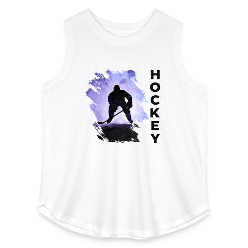 Hockey Charge - Women's Curvy Relaxed Tank Top
