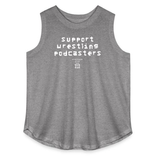 Support Wrestling Podcasters - Women's Curvy Relaxed Tank Top