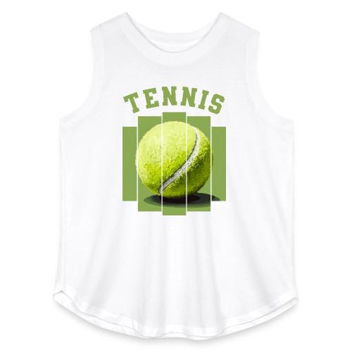 Tennis Minimal - Women's Curvy Relaxed Tank Top