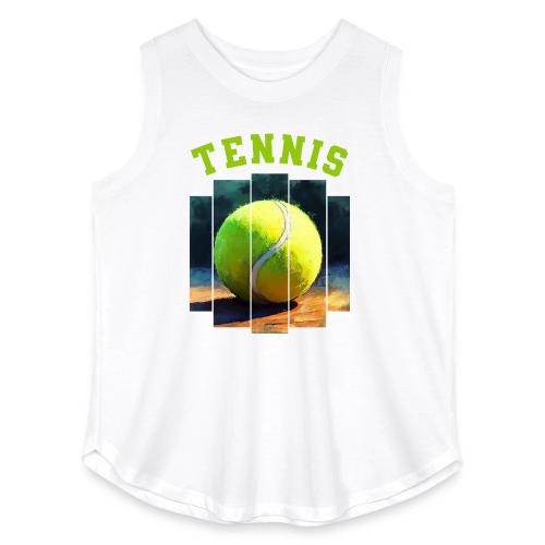 Tennis Vibes Only - Women's Curvy Relaxed Tank Top