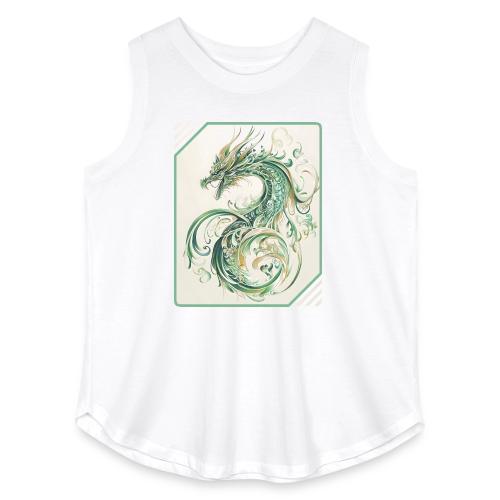 Brush of the Dragon - Women's Curvy Relaxed Tank Top
