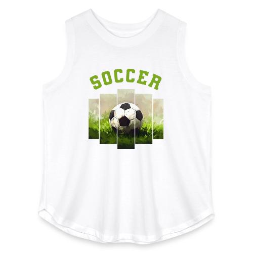 Soccer Focus - Women's Curvy Relaxed Tank Top