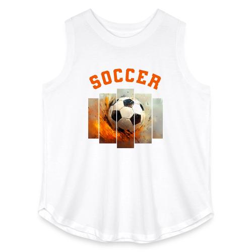 Soccer Iconic Touch - Women's Curvy Relaxed Tank Top