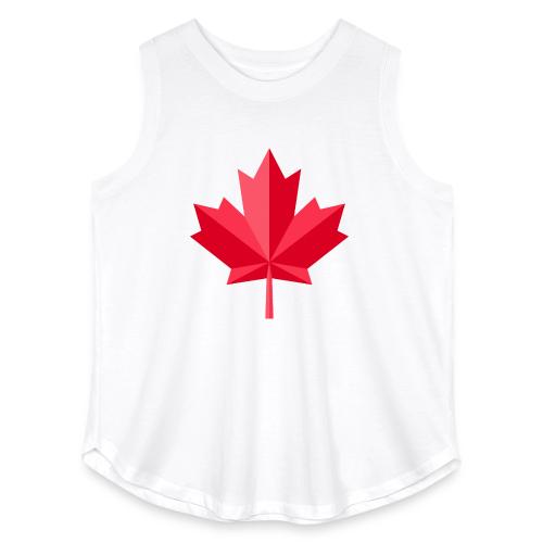 Canadian red maple leaf - Women's Curvy Relaxed Tank Top