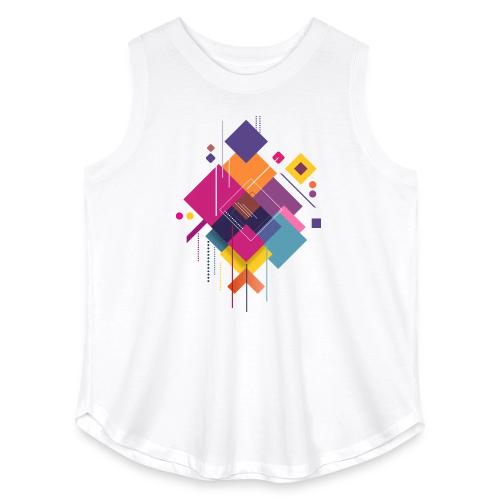 Vibrant Geometry - Women's Curvy Relaxed Tank Top
