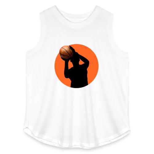 Basketball: Focused Precision - Women's Curvy Relaxed Tank Top