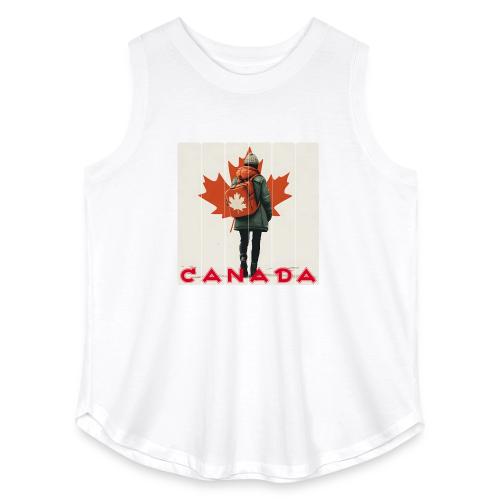 Canada: Proud Canadian Woman - Women's Curvy Relaxed Tank Top