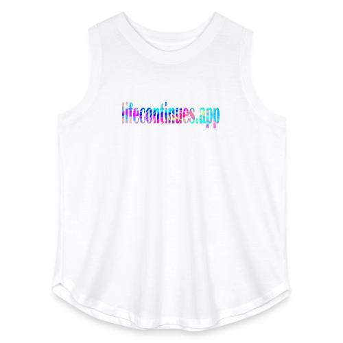 Lifecontinues.app1 - Women's Curvy Relaxed Tank Top