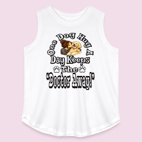 One Dog Hug A Day Keeps The Doctor Away - Women's Curvy Relaxed Tank Top