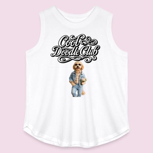Cool Doodle Club | Goldendoodle Lover Design - Women's Curvy Relaxed Tank Top
