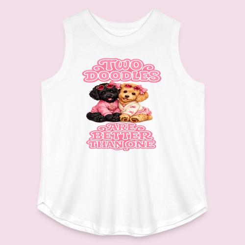 Two Doodles Are Better Than One - Women's Curvy Relaxed Tank Top