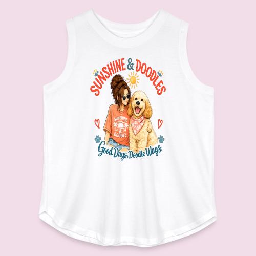Sunshine & Doodles – Good Days, Doodle Ways - Women's Curvy Relaxed Tank Top