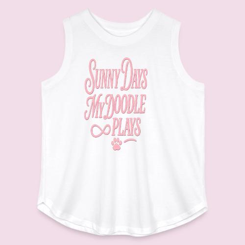 Sunny Days My Doodle Plays - Women's Curvy Relaxed Tank Top