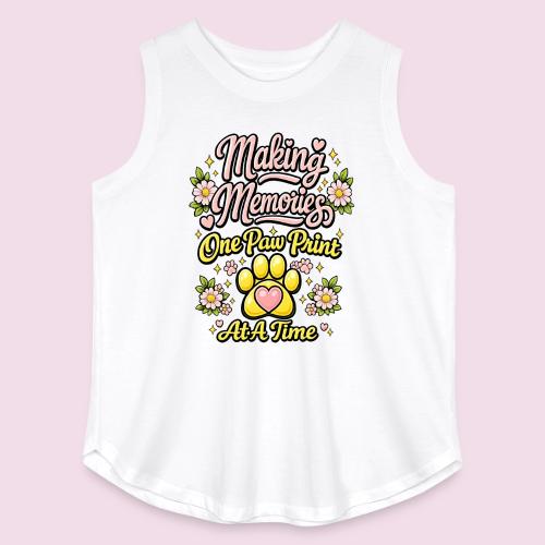 Making Memories One Paw Print At A Time - Women's Curvy Relaxed Tank Top