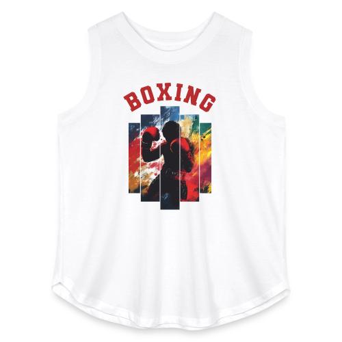 Boxing Warrior - Women's Curvy Relaxed Tank Top