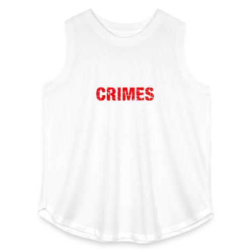 Id Commit Crimes for This Dog Funny Tee - Women's Curvy Relaxed Tank Top