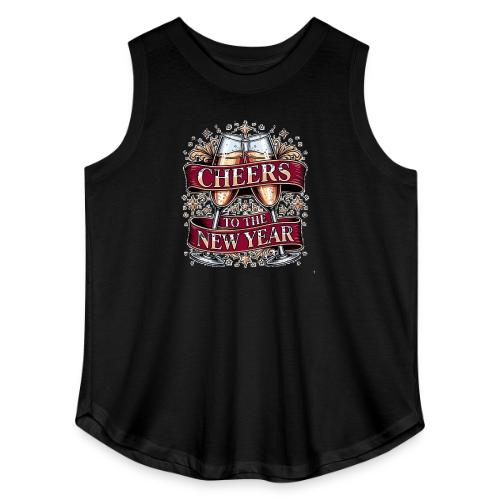 New Year's Champagne T-Shirt - Women's Curvy Relaxed Tank Top