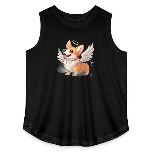 Angel Wings Corgi - Women's Curvy Relaxed Tank Top