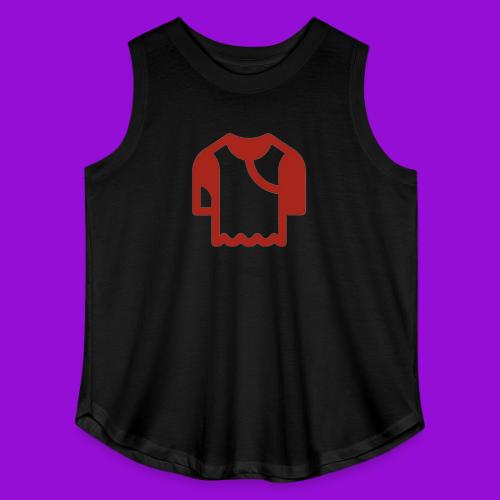 Logo outline - Women's Curvy Relaxed Tank Top