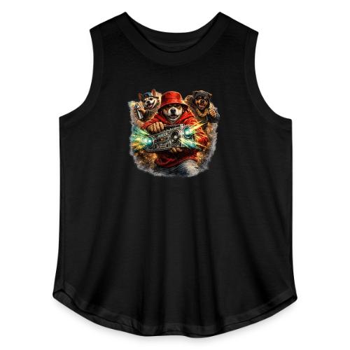Urban Beat Dog Heroes - Women's Curvy Relaxed Tank Top