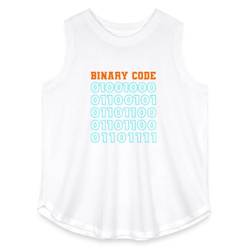 Say Hello in Binary code - Women's Curvy Relaxed Tank Top