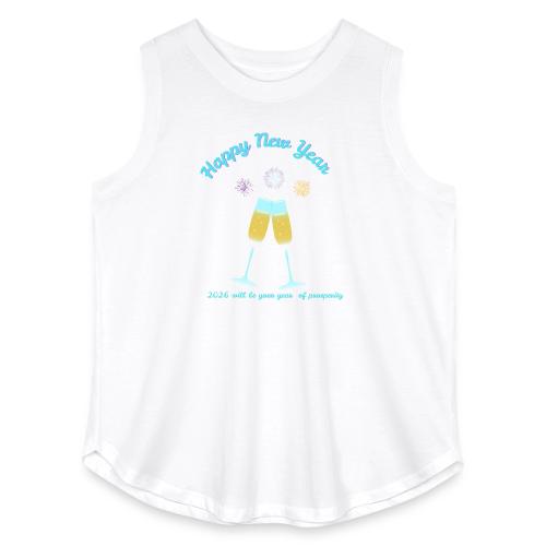 Happy New Year 2026 Prosperity Design - Women's Curvy Relaxed Tank Top