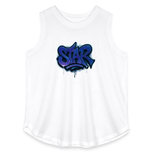 Cosmic STAR Graffiti Tag Tee - Women's Curvy Relaxed Tank Top