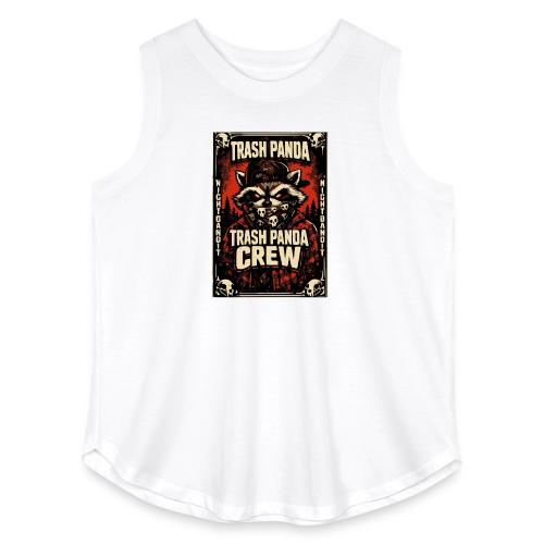 Midnight Forager Raccoon Mushroom Hunter - Women's Curvy Relaxed Tank Top