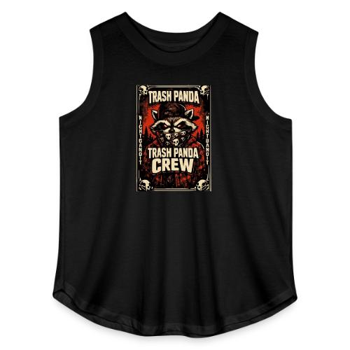 Midnight Forager Raccoon Mushroom Hunter - Women's Curvy Relaxed Tank Top