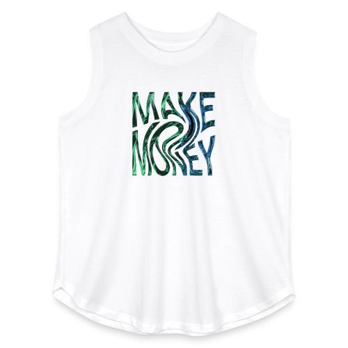 Make Money Neon 3D - Women's Curvy Relaxed Tank Top