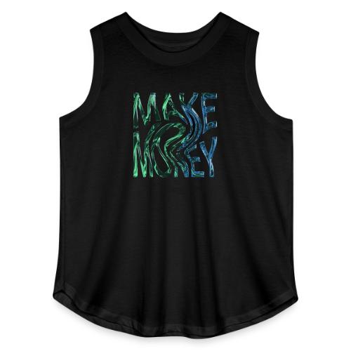 Make Money Neon 3D - Women's Curvy Relaxed Tank Top