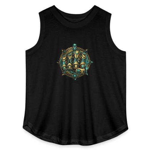 Cyberpunk Power Robot Hand - Women's Curvy Relaxed Tank Top