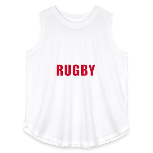 Bold Rugby Action Silhouette - Women's Curvy Relaxed Tank Top