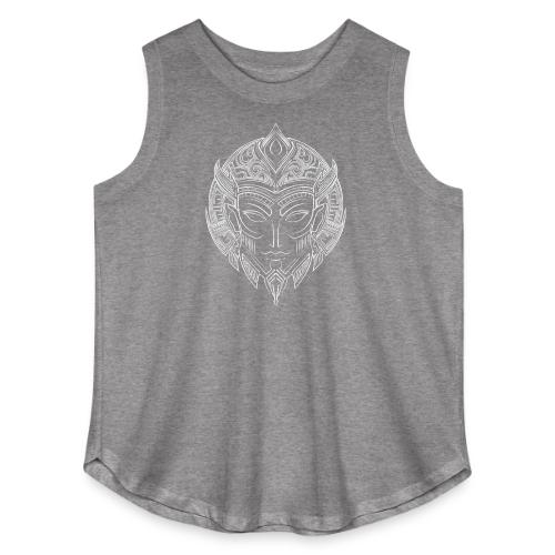 DemBoyz Logomark (White Edition) - Women's Curvy Relaxed Tank Top