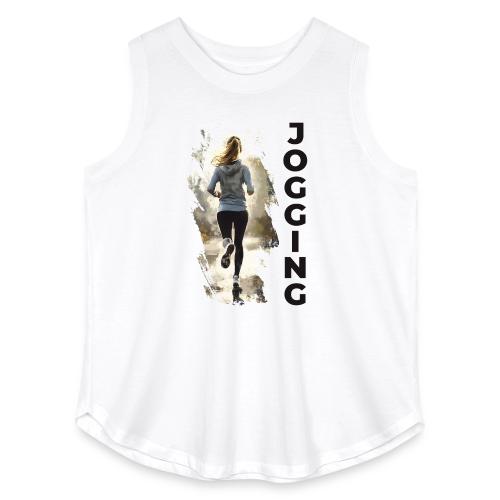 Jogging: Run into Motion - Women's Curvy Relaxed Tank Top