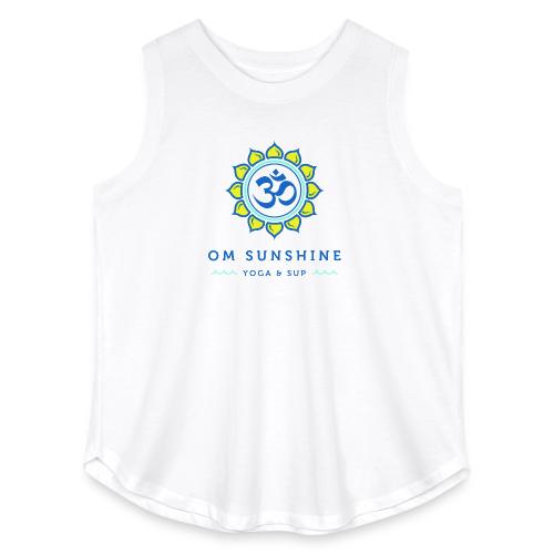 Om Sunshine Yoga transparent back original file - Women's Curvy Relaxed Tank Top