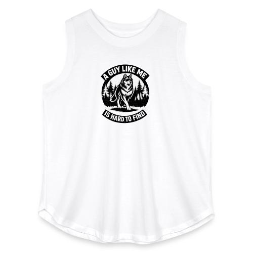 Funny Wolf Shirt – Hard to Find Retro Tee - Women's Curvy Relaxed Tank Top