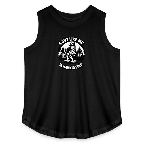Funny Wolf Shirt – Hard to Find Retro Tee - Women's Curvy Relaxed Tank Top