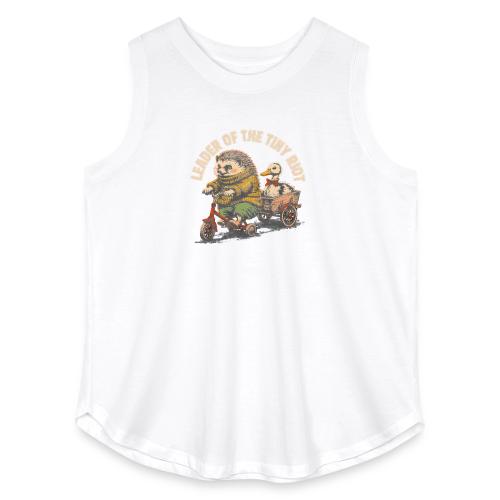 Leader of the Tiny Riot Design - Women's Curvy Relaxed Tank Top