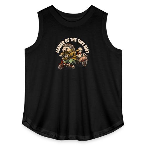 Leader of the Tiny Riot Design - Women's Curvy Relaxed Tank Top