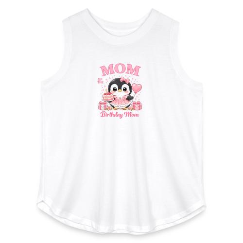 Cute Penguin Birthday Mom Kawaii Cake Balloon Gift - Women's Curvy Relaxed Tank Top
