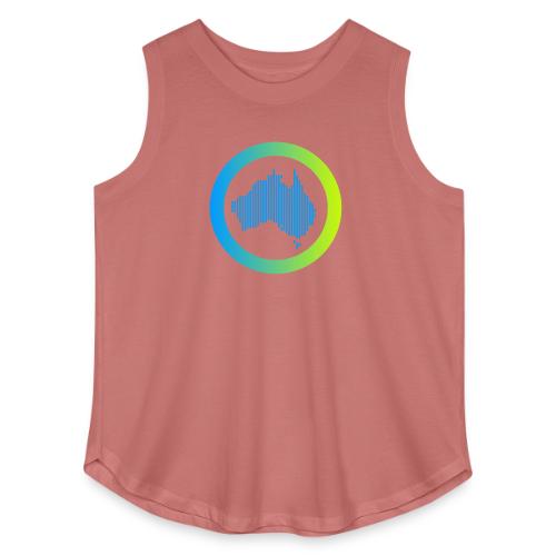 Gradient Symbol Only - Women's Curvy Relaxed Tank Top