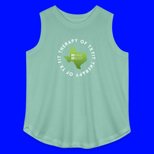 Fit Therapy of Texas Logo - Women's Curvy Relaxed Tank Top