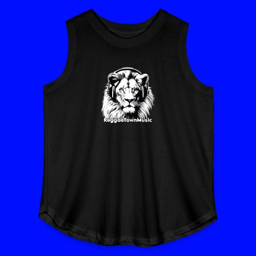 Reggae music roots lion head rasta vibes shirt - Women's Curvy Relaxed Tank Top